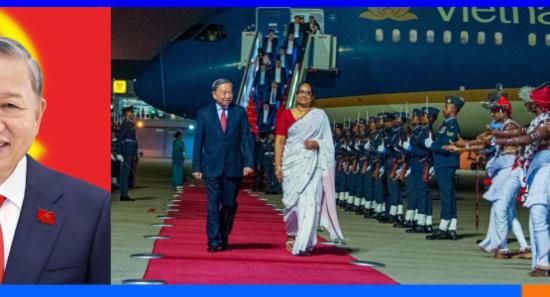வியட்நாம் ஜனாதிபதிக்கு அரச மரியாதையுடன் வரவேற்பு